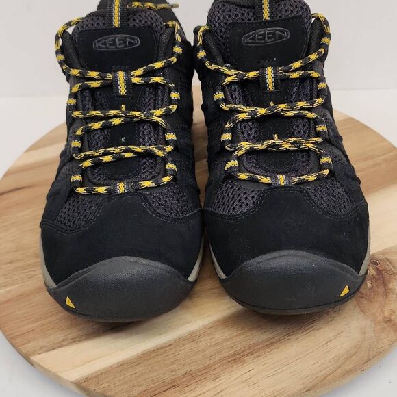 KEEN Men\'s Headout Waterproof Hiking Shoes Size 9.5 Black Yellow main image 10